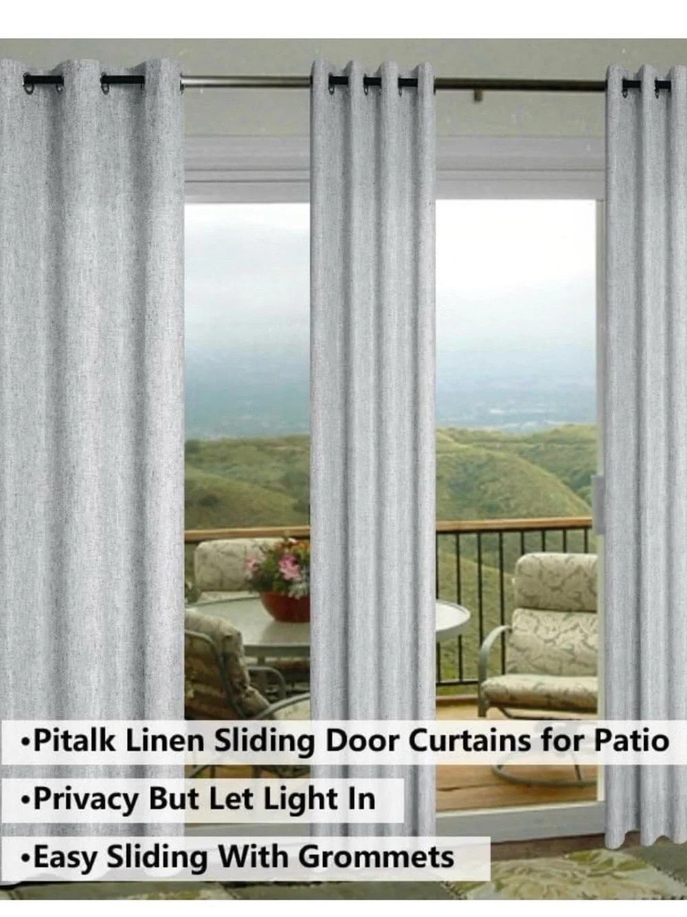 Gray  Curtains -